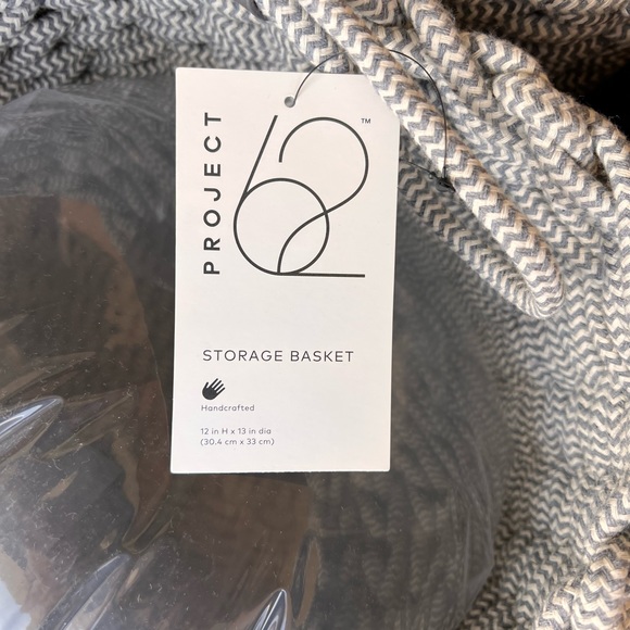 Set of 2 - Project 62 Coiled Rope Fishtail Weave Basket with Faux Leather Accent - Picture 7 of 7